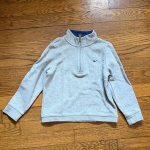 Vineyard Vines Light Gray Zip-Up Sweater